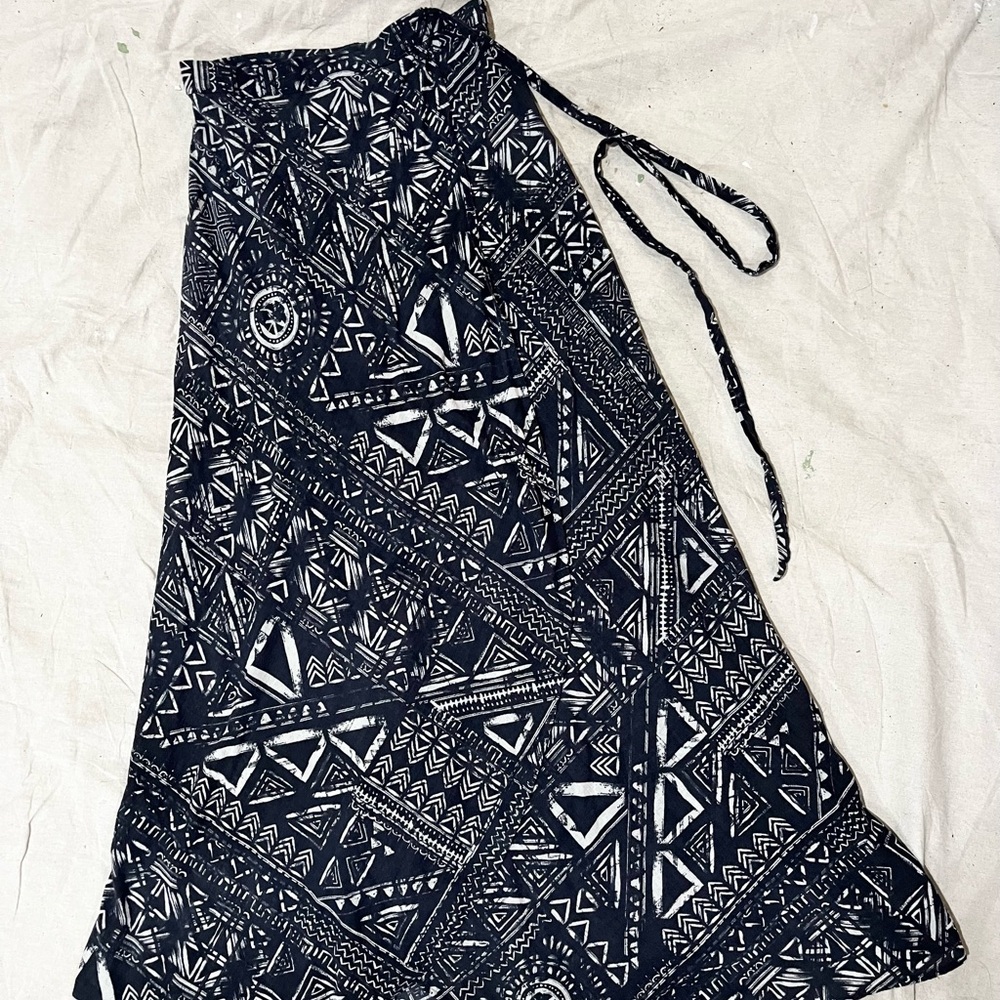 Madewell Tribal Print Wrap Skirt Coverup Medium Large
